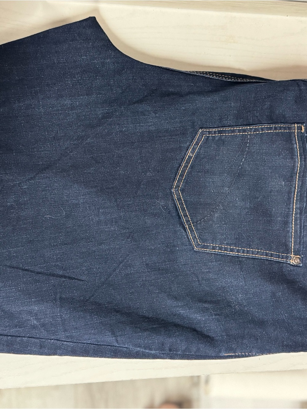 Women's Straight Dark Blue Denim Jeans